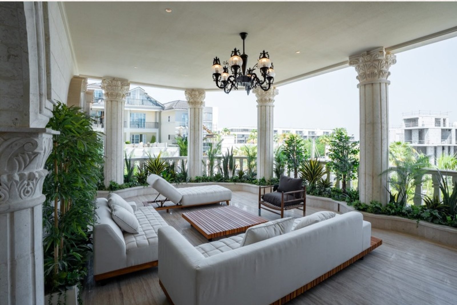 Master private terrace with sea view
